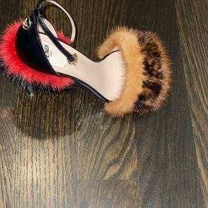 Fendi fur sandals